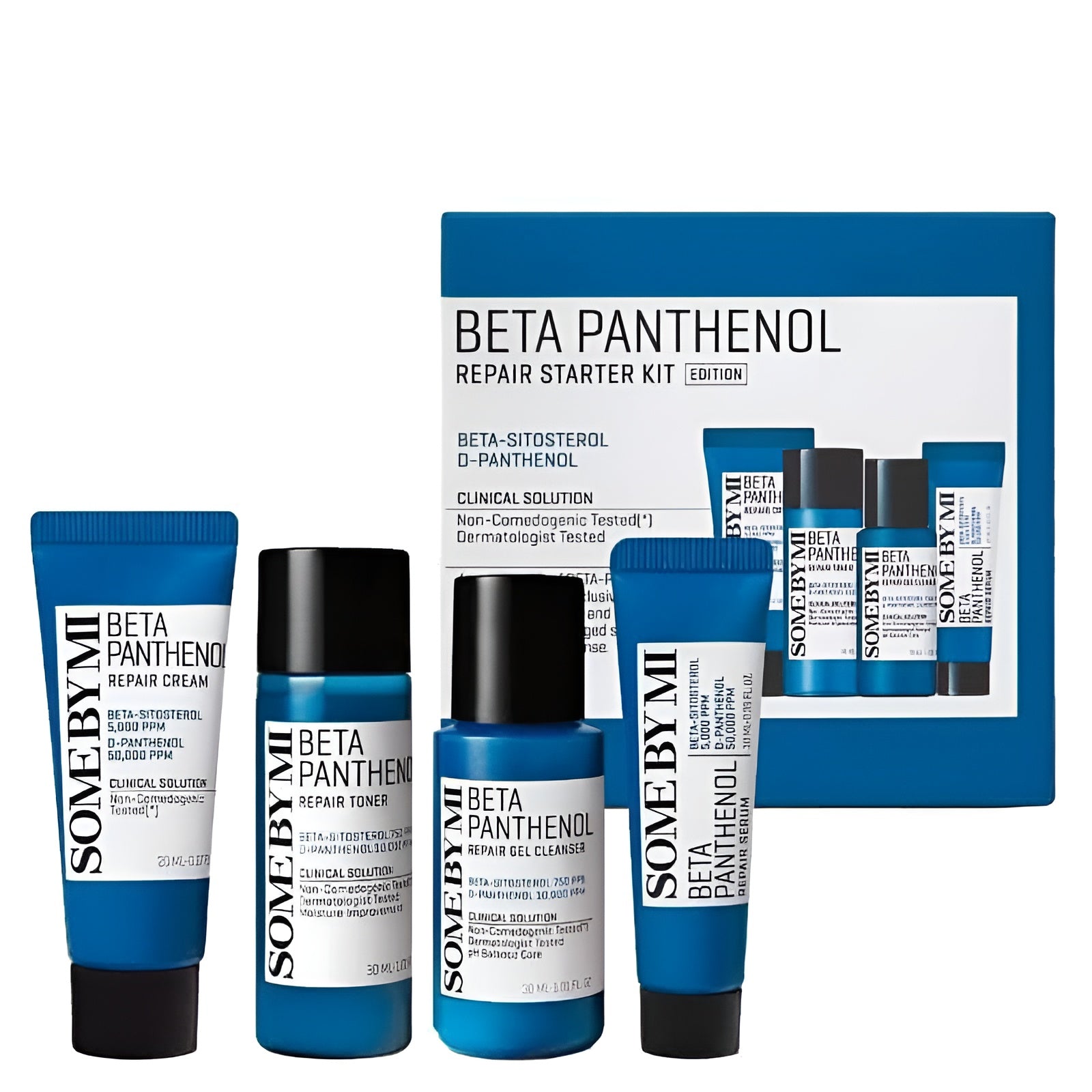 مجموعة SOME BY MI Beta Panthenol Repair Starter Kit - 4 منتجات كورية لعلاج البشرة الحساسة والمتهيجة
