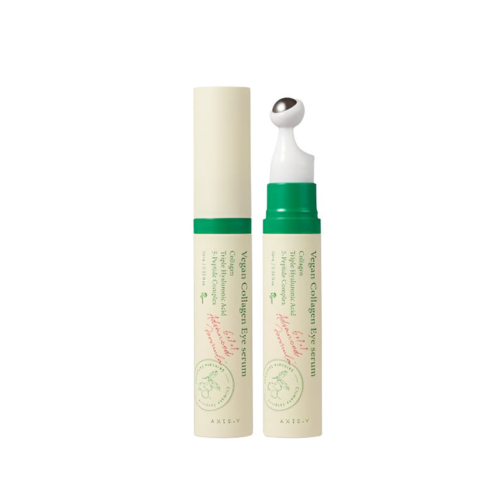 سيروم عين AXIS-Y Vegan Collagen Eye Serum برأس رولر معدني لترطيب وشد منطقة تحت العين وتقليل التجاعيد والهالات في مصر
