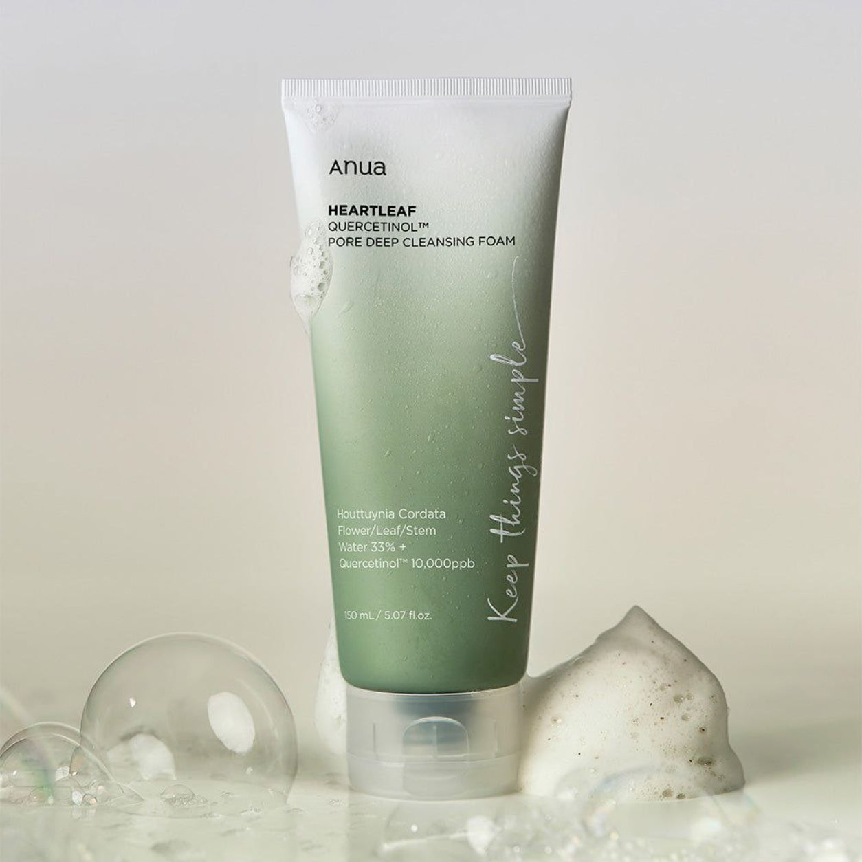 Anua Heartleaf Quercetinol Cleansing Foam مع كريم Dr. Althea 147 لتقوية حاجز البشرة