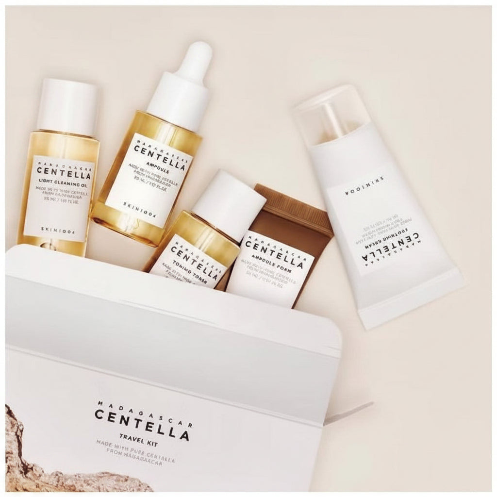 مجموعة العناية الكورية بالسنتيلا Skin1004 Madagascar Centella Travel Kit