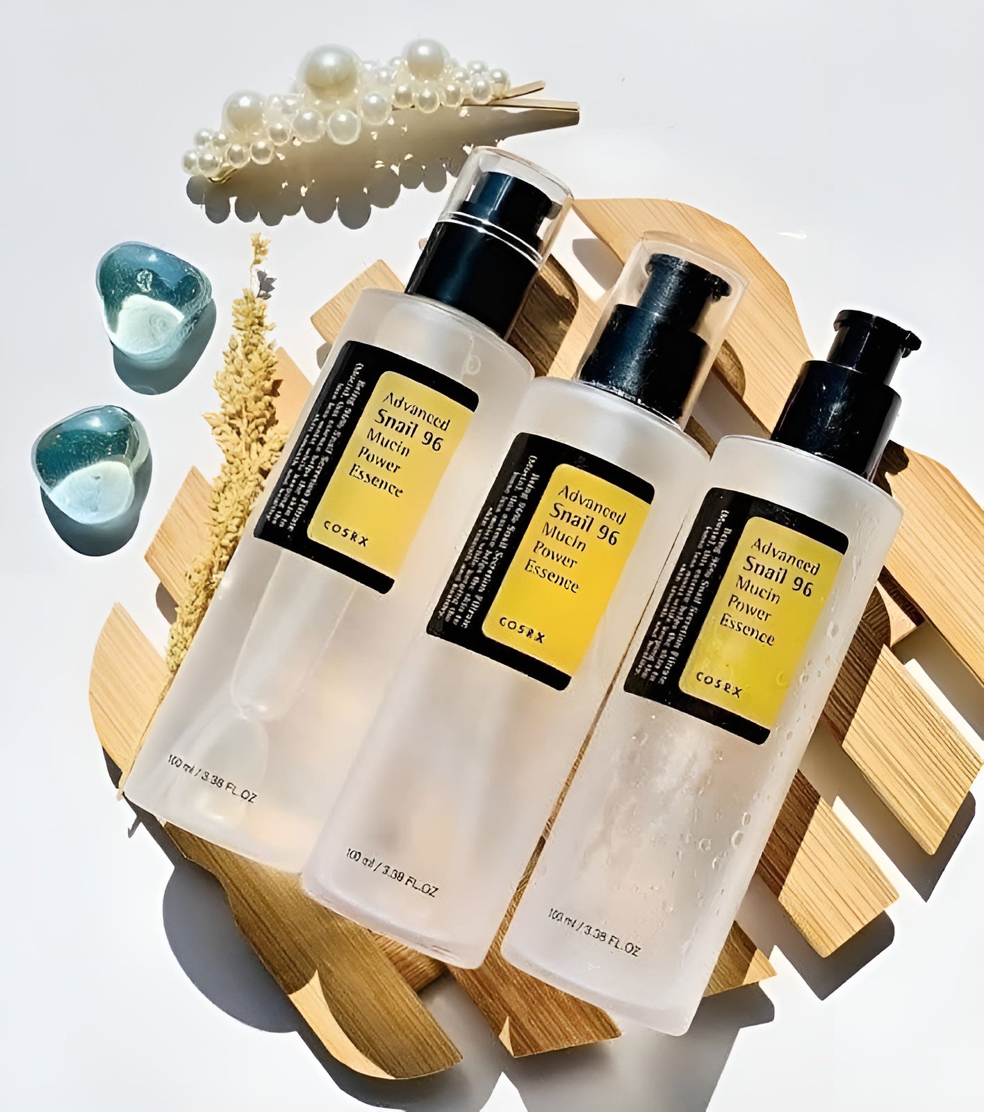 عبوة COSRX Snail Mucin بفوهة قطارة لسهولة الاستخدام"

