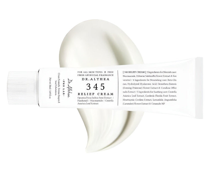 "قوام كريم Relief Cream ناعم وخفيف لترطيب البشرة الحساسة"