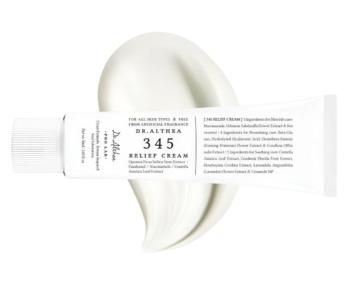 "قوام كريم Relief Cream ناعم وخفيف لترطيب البشرة الحساسة"