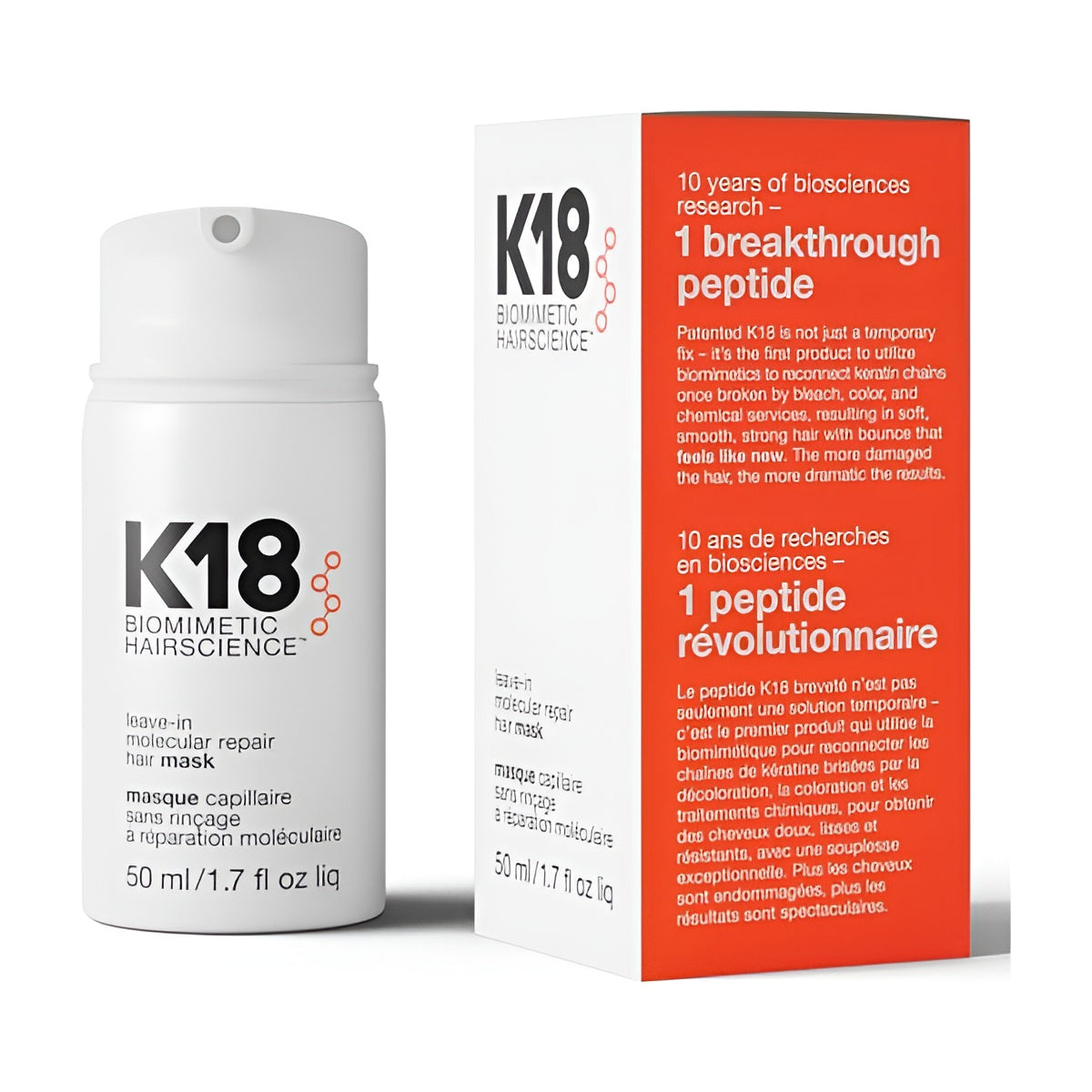 ماسك K18 لعلاج الشعر التالف - زجاجة 50 مل